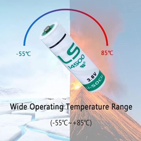 [8 عبوات] بطارية 3.6 فولت 2600 مللي أمبير في الساعة LS14500 لبطارية LS 14500 AA مطبقة لاختبار المعدات الإلكترونية الخاصة وما إلى ذلك. in Kuwait