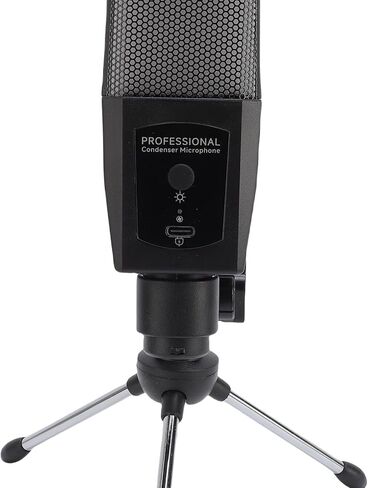 RVB Microphone with a Frequency Response of 30 Hz to 15 KHz Microphone Condenser to Record PC Podcasts Transmitting PC, Tripod Service, with Support in Saudi Arabia