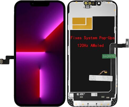 【إصلاح النوافذ المنبثقة】 بديل شاشة AMOLED عالية التحديث لهاتف iPhone 14 pro max 120 هرتز، 6.7 بوصة تتميز بشاشة LCD تعمل باللمس ثلاثية الأبعاد - طقم إصلاح كامل مع أدوات، زجاج مقسى in Kuwait
