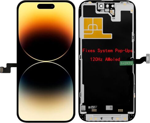 【إصلاح النوافذ المنبثقة】 شاشة AMOLED عالية التحديث 120 هرتز لهاتف iPhone 14 pro، تتميز بشاشة LCD تعمل باللمس ثلاثية الأبعاد - طقم إصلاح كامل مع أدوات، زجاج مقسى in Kuwait