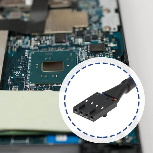 ECSiNG 2 قطعة CRJ Latching 4-Pin Fan محول كابل متوافق مع اللوحات الأم Dell 15 سم in Saudi Arabia