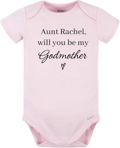 بدلة أطفال لطيفة مخصصة من Will You Be My Godmother، تي شيرت للأطفال والأطفال الصغار، ملابس مضحكة للفتيات والأولاد، تي شيرت لمحبي الطعام in Kuwait
