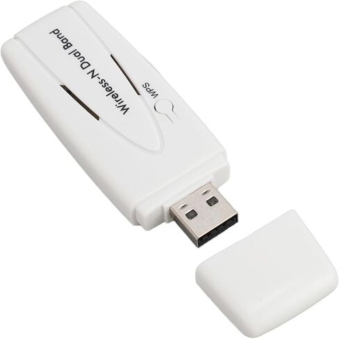 Dpofirs USB Wireless WiFi Adapter, High Speed Network RT3572 Chipset Compact Dual Band Wireless N Adapter 300Mbps in Saudi Arabia
