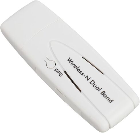 Dpofirs USB Wireless WiFi Adapter, High Speed Network RT3572 Chipset Compact Dual Band Wireless N Adapter 300Mbps in Saudi Arabia