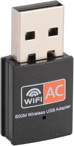 محول واي فاي USB ثنائي النطاق SUNGOOYUE AC600 لجهاز الإرسال والاستقبال اللاسلكي المدمج للكمبيوتر الشخصي لمستخدمي iOS، مادة ABS in Kuwait