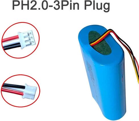 AOLIKES 18650 2s1p 2600mAh 7.4v Rechargeable Lithium-ion Battery with Jst PH2.0/3p Connector Plug Wires / 5C Cells, Support Fast Charging in Saudi Arabia