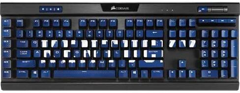 ملصق سكينيت غلاف آخر متوافق مع لوحة مفاتيح الألعاب الميكانيكية البلاتينية K95 RGB - مرخصة رسميًا من جامعة كنتاكي في المملكة المتحدة على التصميم الأزرق in Kuwait