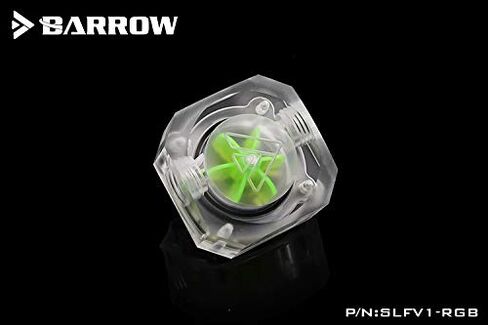 جهاز قياس التدفق RGB LRC 2.0 إصدار G1/4 بوصة من Barrow - شفاف/أخضر زمردي in Saudi Arabia
