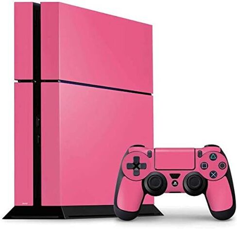 ملصق Skinit المخصص للألعاب متوافق مع وحدة تحكم PS4 وحزمة وحدة التحكم - تصميم باللون الوردي الفقاعي المصمم في الأصل in Kuwait