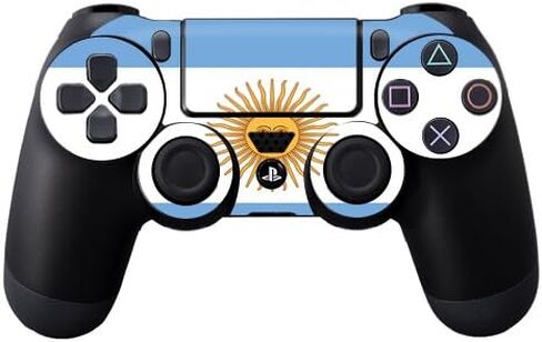 غلاف لاصق واقٍ مصنوع من الفينيل متوافق مع جهاز تحكم Sony Playstation DualShock 4 وملصقات لاصقة تحمل علم الأرجنتين in Saudi Arabia