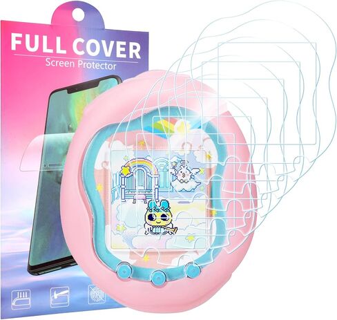 6 قطع من واقيات الشاشة المتوافقة مع Tamagotchi Uni، غطاء شاشة ناعم من مادة TPU بتغطية كاملة ومضاد للخدش in Saudi Arabia