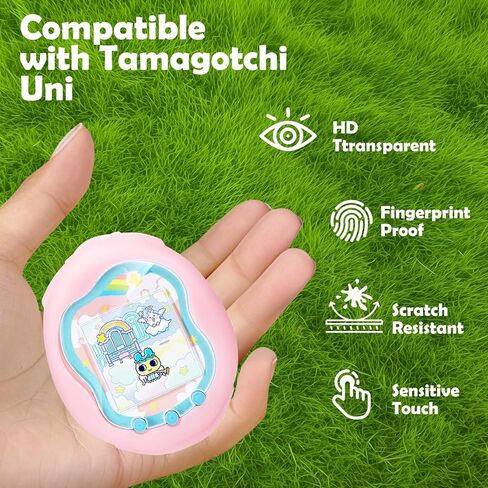 6 قطع من واقيات الشاشة المتوافقة مع Tamagotchi Uni، غطاء شاشة ناعم من مادة TPU بتغطية كاملة ومضاد للخدش in Saudi Arabia