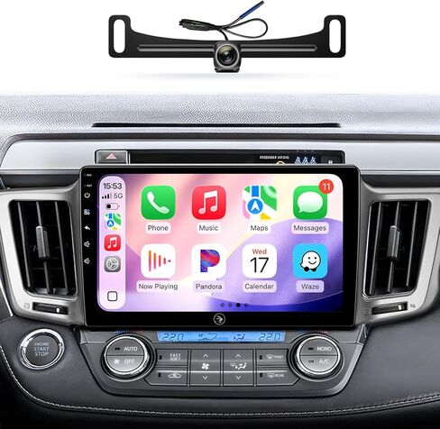 (4G+64G) لسيارة Toyota RAV4 ترقية - 10 بوصة QLED تعمل باللمس استبدال ستيريو السيارة 2013-2018 Carplay Android Auto MirrorLink Airplay SWC FM/AM GPS Navigation Media Player Head Unit in Kuwait
