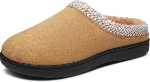 Mixin Womens House Slippers مريح الفراء الدافئ مبطن بأحذية غرفة نوم الرغوة مع مطاط مضاد للانزلاق في الهواء الطلق في الهواء الطلق in Kuwait