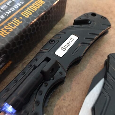 سكين قابل للطي من سلسلة TAC Force TF-835، شفرة نصف مسننة بلونين، 4.5 بوصة مغلقة in Kuwait