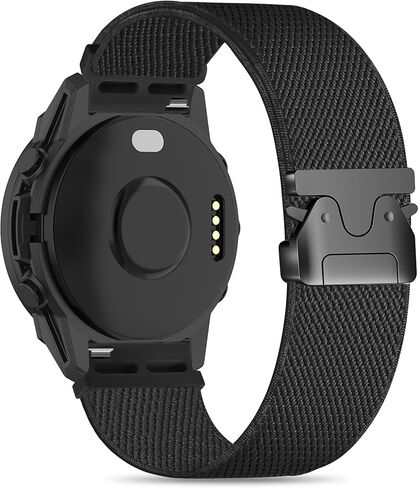 Elastic Nylon Watchbands Compatible with Garmin Forerunner 965/970/955/945/935,22mm Soft Adjustable Parachute Buckle Sport Strap for Garmin Fenix 6/6 pro/5/5 Plus/Approach S62 Accessory in Kuwait