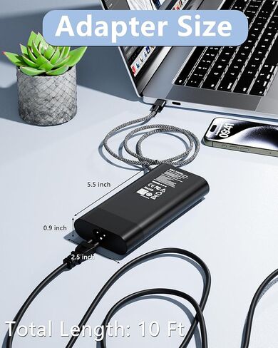 100W USB-C Laptop Charger, Compatible with HP ZBook Firefly 16 G11, ZBook 8 G1i 16/8 G1a 14, EliteBook 8 G1a 14 inch/8 G1a 16/8 G1i 16, ProBook 440 450 G10/4 G1i 16 Type Ac Adapter Power Cord in Saudi Arabia