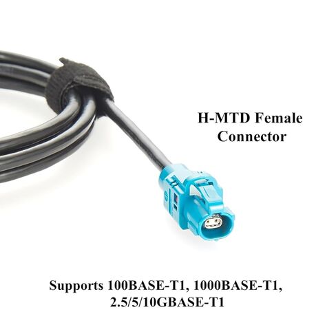Rosenberger E6S10A-1CAZ5-Z to E6K10A-1CAZ5-Z H-MTD Automotive Ethernet Cable Harness 10Gbps 100/1000BASE-T1 H-MTD Z Code Male to Female Extension Cable for ADAS, ECU, In-Vehicle Networks (3M/9.84FT) in Saudi Arabia