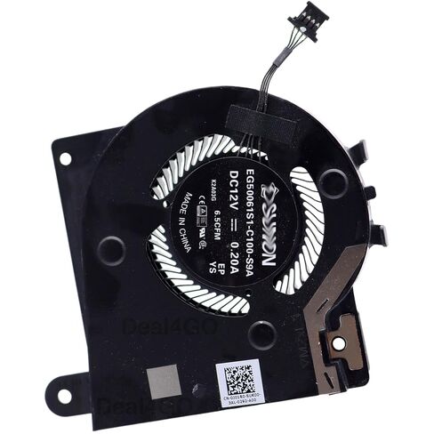 Deal4GO مروحة تبريد وحدة المعالجة المركزية الثانوية الصغيرة J01R0 0J01R0 NP23P 0NP23P بديلة لـ Dell Alienware X17 R1 X17 R2 in Kuwait