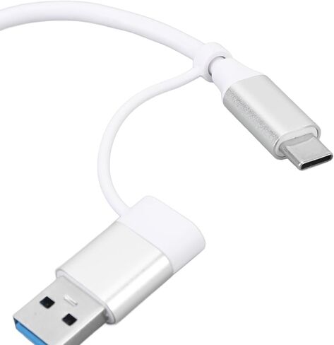 Vikye USB C Hub، 4 منافذ USB للكمبيوتر المحمول، سبائك الألومنيوم من النوع C وUSB إلى 4 × USB Hub، مع إدارة الكابلات، لزيادة الاتصال in Kuwait