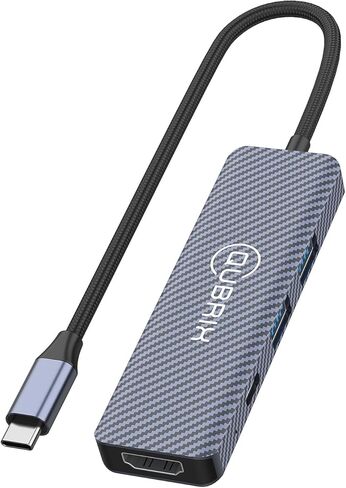 USB C 5 في 1 محور 10 جيجابت في الثانية USB-C/A 3.2 منافذ 4K 60HZ HDTV 100W PD شحن سريع متوافق مع أجهزة MacBook Pro/Air/Dell XPS/iPad Pro Aluminium Splitter/Surface Pro/Thunderbolt المحمولة. in Saudi Arabia