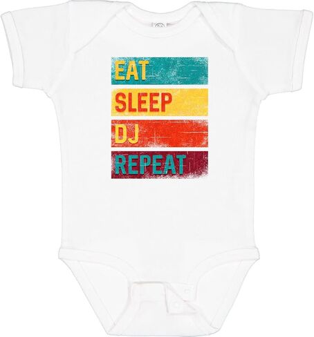 بدلة الأطفال Inktastic DJ Eat Sleep DJ Repeat Music Baby in Kuwait