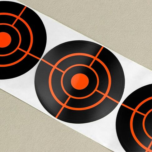 أهداف الرماية QWORK، ملصقات أهداف الرش مقاس 3 بوصات - 250 قطعة من ملصقات Bullseye ذاتية اللصق للتصويب الدقيق وممارسة الرماية المتنوعة in Kuwait