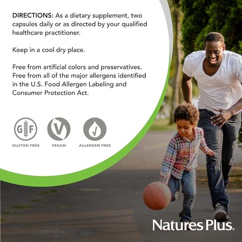 NaturesPlus Hema-Plex Iron - 60 كبسولة سريعة المفعول - 85 مجم من الحديد الأولي + فيتامين C والبيوفلافونويد لخلايا الدم الحمراء الصحية - نباتي، خالي من الغلوتين - 30 وجبة in Saudi Arabia