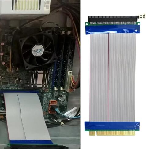 PCI-E Express 16X to 16X Riser Cable Card Extender Flexible Extension Cable in Saudi Arabia