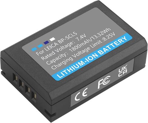 بطارية Nc BP-SCL5 الرقمية متوافقة مع Leica M10 M10-R M10-P، ومتوافقة أيضًا مع شاحن BC-SCL5. (ويعرف أيضًا باسم الجزء رقم 24002 و24003) in Kuwait