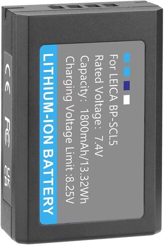 بطارية Nc BP-SCL5 الرقمية متوافقة مع Leica M10 M10-R M10-P، ومتوافقة أيضًا مع شاحن BC-SCL5. (ويعرف أيضًا باسم الجزء رقم 24002 و24003) in Kuwait