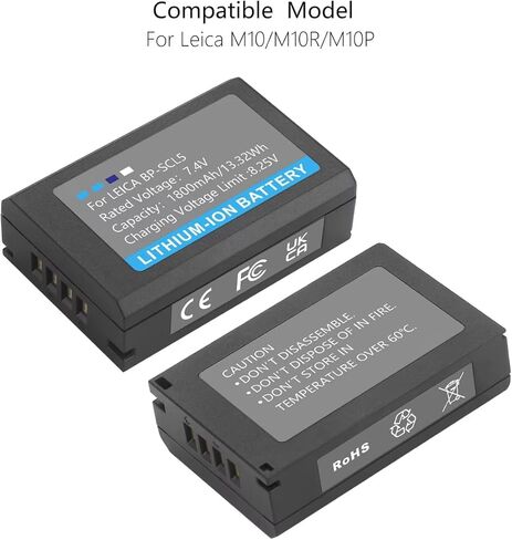 بطارية Nc BP-SCL5 الرقمية متوافقة مع Leica M10 M10-R M10-P، ومتوافقة أيضًا مع شاحن BC-SCL5. (ويعرف أيضًا باسم الجزء رقم 24002 و24003) in Kuwait