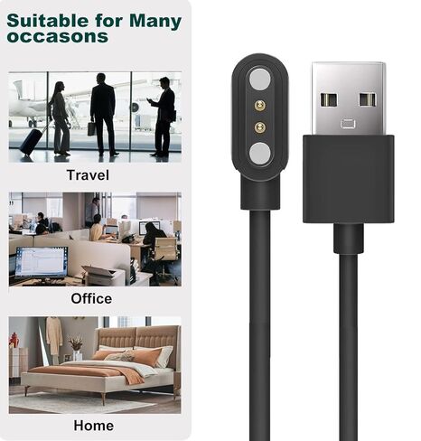 شاحن ECSEM متوافق مع كابل شحن النظارات الذكية Lucyd Armor، سلك كابل شاحن USB مغناطيسي بديل لنظارات Lucyd Armor(LCD008) الذكية، شاحن محمول متين in Saudi Arabia