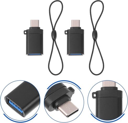 محول USB من النوع C إلى USB 3.0 مع وظيفة OTG محول نقل بيانات عالي السرعة لشحن الهاتف متوافق مع محركات أقراص الماوس ولوحة المفاتيح والأجهزة المحمولة in Kuwait