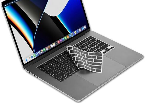 XSKN Korean Language Black US Layout Keyboard Cover Skin for 2022 2023 2024 2025 MacBook Air 13.6 15.3 inch M2 M3 M4 with Touch ID A2681 A3113 A3240 A2941 A3114 A3241 in Saudi Arabia