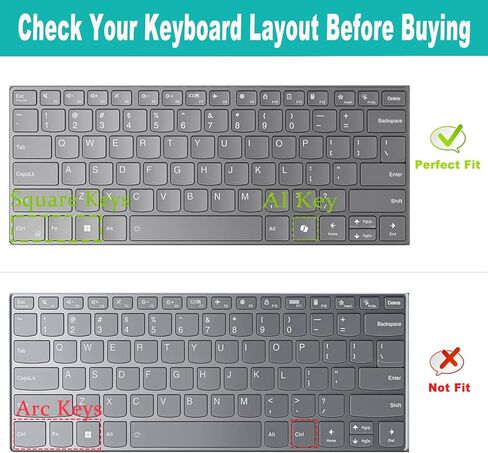 Keyboard Cover for 2025 2024 Lenovo Slim 7 14"/ Slim 7i 14" (14ILL10 14IMH9) US Protective Keyboard Skin-Clear in Saudi Arabia