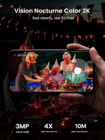 ieGeek Solar Security Camera Wireless Outdoor – 2K 3MP WiFi Camera with Removable Solar Panel, Long Battery Life, 360° Pan Tilt, Color Night Vision, AI Detection, 2-Way Audio, IP65 for Home Security in Kuwait