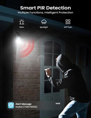 ieGeek Solar Security Camera Wireless Outdoor – 2K 3MP WiFi Camera with Removable Solar Panel, Long Battery Life, 360° Pan Tilt, Color Night Vision, AI Detection, 2-Way Audio, IP65 for Home Security in Kuwait