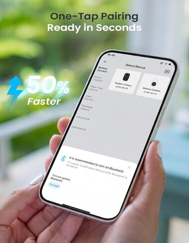 ieGeek Solar Security Camera Wireless Outdoor – 2K 3MP WiFi Camera with Removable Solar Panel, Long Battery Life, 360° Pan Tilt, Color Night Vision, AI Detection, 2-Way Audio, IP65 for Home Security in Kuwait
