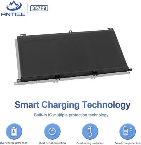 بطارية ANTIEE 74WH 357F9 لأجهزة Dell Inspiron 15 7000 Gaming 15 7559 i7559 7557 i7557 5577 7567 5576 7566 i7559-5012GRY i5577-7342blk-pus INS15PD P65F P65F001 الكمبيوتر المحمول P57F 71JF4 071JF4 0GFJ6 0357F9 in Kuwait