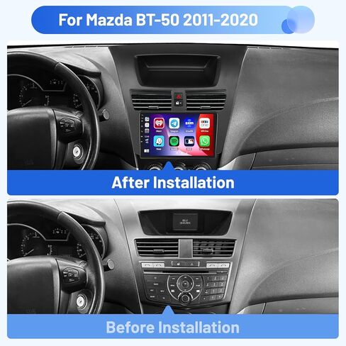 راديو 4 + 64G لمازدا BT-50 2011-2020 CarPlay ستيريو أندرويد 15 IPS 9 بوصة شاشة لمس أندرويد كاميرا احتياطية تلقائية بلوتوث 5.0 نظام تحديد المواقع EQ 13UI in Saudi Arabia