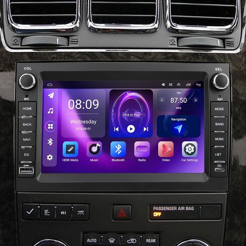 [4+64G] ستيريو سيارة مع Carplay وAndroid Auto لسيارة شيفروليه سيلفرادو تاهو أفالانش لسيارة جي إم سي سييرا يوكون 2007-2013 ترقية راديو بشاشة لمس 7 بوصات مع كاميرا AHD، نظام ملاحة GPS، SWC، WiFi، FM، بلوتوث in Kuwait