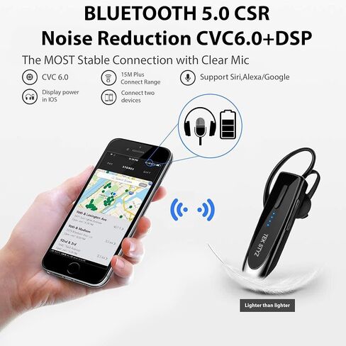 Bluetooth 5.3 Headset Compatible with Apple MacBook Pro 2022/2021/2020/M1/13/14/16" IPX5 Dual Microphones Noise Reduction 22Hrs Talk/60 Day Standby in Saudi Arabia