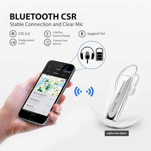 Bluetooth 5.3 Headset Compatible with Apple MacBook Pro 2025/2024/2023/M1/13/14/16" IPX5 Dual Microphones Noise Reduction 22Hrs Talk/60 Day Standby in Saudi Arabia