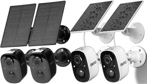 SOVMIKU Vicohome 2G6B و2CG6 أفضل كاميرا أمان تعمل بالطاقة الشمسية 2K نظام لاسلكي خارجي، لا حاجة إلى NVR، تعمل بالبطارية، سهلة الإعداد، كشف الحركة، صوت ثنائي الاتجاه، رؤية ليلية ملونة، فتحة SD in Saudi Arabia
