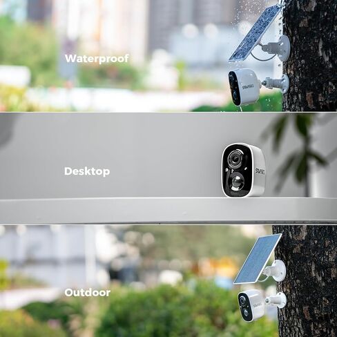 SOVMIKU Vicohome 2G6B و2CG6 أفضل كاميرا أمان تعمل بالطاقة الشمسية 2K نظام لاسلكي خارجي، لا حاجة إلى NVR، تعمل بالبطارية، سهلة الإعداد، كشف الحركة، صوت ثنائي الاتجاه، رؤية ليلية ملونة، فتحة SD in Saudi Arabia