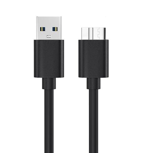 2-Pack USB 3.0 Micro B Cable, External Hard Drive Data Cord for Seagate, Toshiba, Western Digital WD My Passport, 3 ft in Saudi Arabia