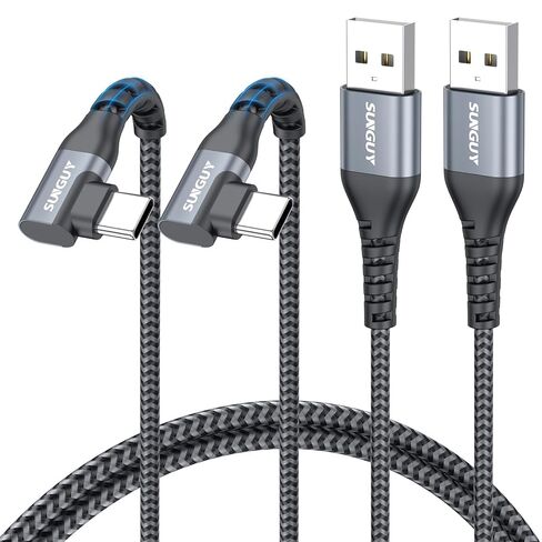 Right Angle USB C Cable 6 inch, Short USB C Cable Fast Charging [2Pack] in Kuwait