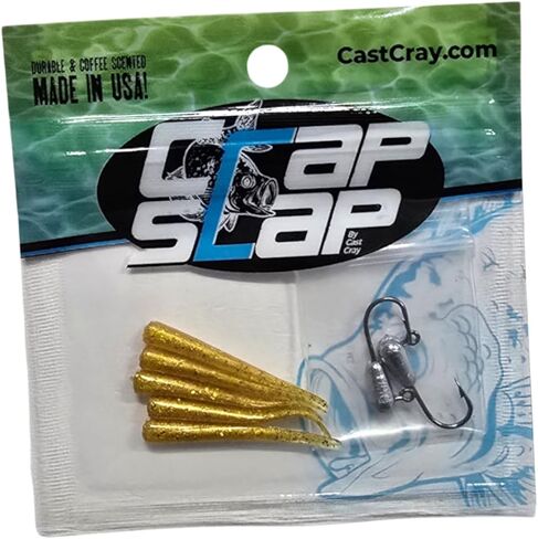 عبوات كومبو من شركة Crap Slap من Cast Cray Loogies - دودة الشمع المجففة بالتجميد الحقيقية والمملوءة بالسمك البلاستيكي الناعم وطعوم سمك السلمون المرقط in Saudi Arabia