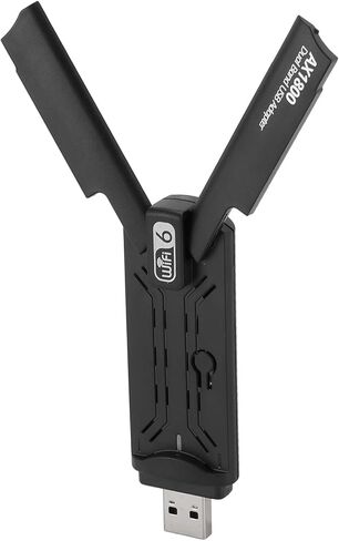 محول SUNGOOYUE USB 3.0 WiFi 6 2.4G 5G محول لاسلكي لـ 10 11، ما يصل إلى 1800 ميجابت في الثانية لنقل الملفات الكبيرة، اتصال مستقر لعمليات النطاق المزدوج، لكفاءة العمل in Saudi Arabia